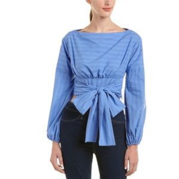 Likely Tops - Likely Collins Striped Tie Front Blouse NWT
